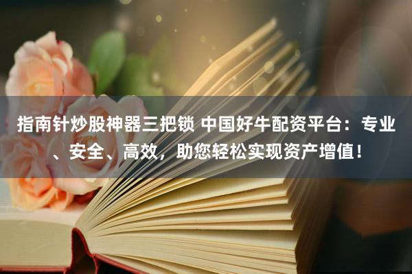 指南针炒股神器三把锁 中国好牛配资平台：专业、安全、高效，助您轻松实现资产增值！