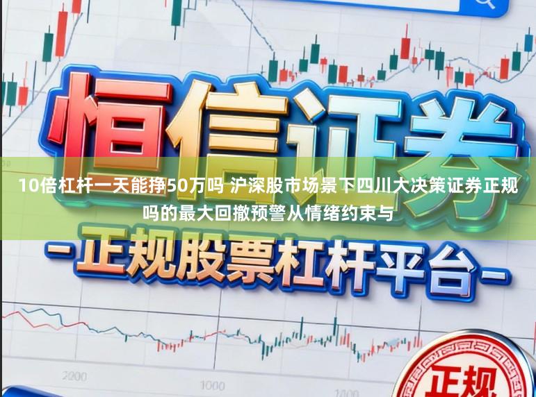 10倍杠杆一天能挣50万吗 沪深股市场景下四川大决策证券正规吗的最大回撤预警从情绪约束与