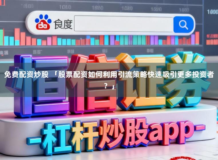 免费配资炒股 「股票配资如何利用引流策略快速吸引更多投资者？」